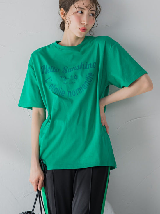 【カフェ風のロゴが可愛い】カフェロゴTシャツ《洗濯機で洗える》