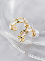 クリアパーツビジューピアス