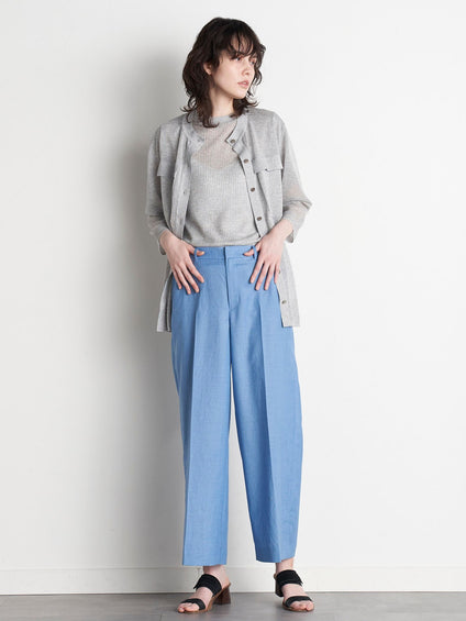 【大きいサイズ】【極】シワになりにくいファージュストレッチパンツ《吸湿速乾/洗濯機で洗える》