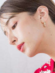 クリアパーツビジューピアス