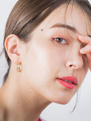 クリアパーツビジューピアス