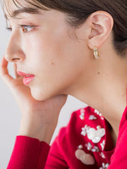 クリアパーツビジューピアス