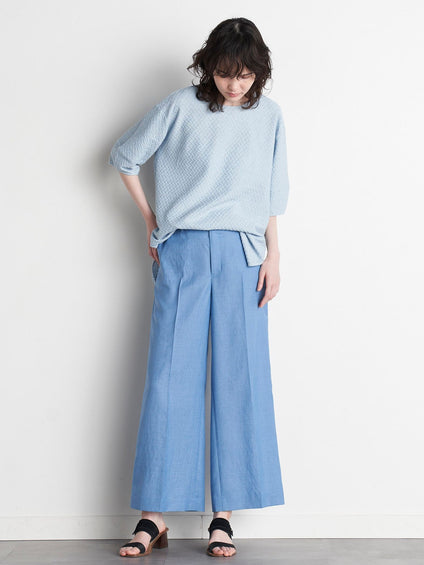 【大きいサイズ】【極】シワになりにくいファージュストレッチパンツ《吸湿速乾/洗濯機で洗える》