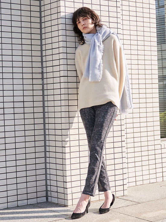 ツィードハイテンション起毛パンツ≪洗濯機で洗える≫