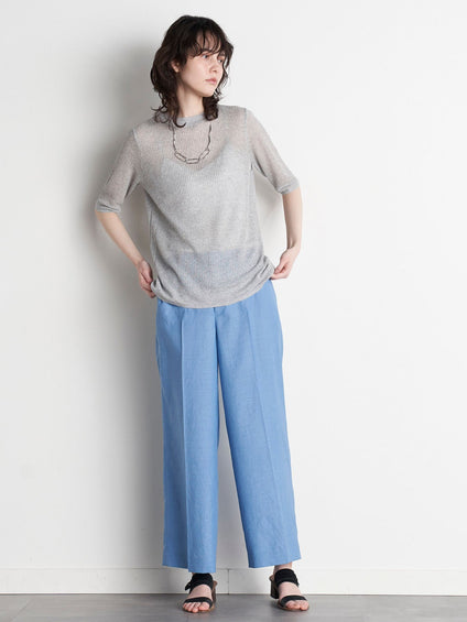 【大きいサイズ】【極】シワになりにくいファージュストレッチパンツ《吸湿速乾/洗濯機で洗える》