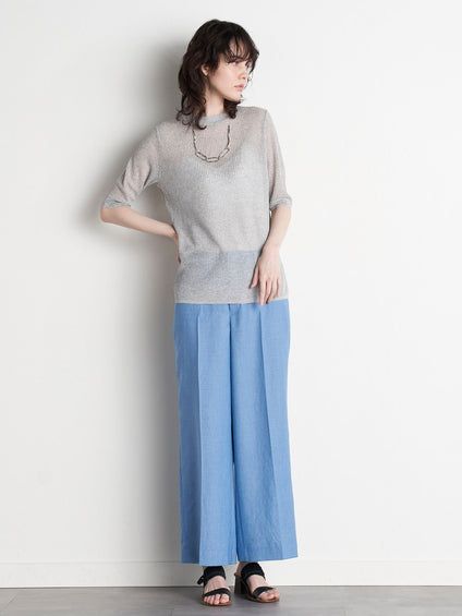 【大きいサイズ】【極】シワになりにくいファージュストレッチパンツ《吸湿速乾/洗濯機で洗える》