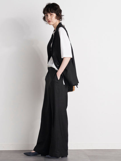 【大きいサイズ】【極】シワになりにくいファージュストレッチパンツ《吸湿速乾/洗濯機で洗える》