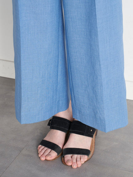 【大きいサイズ】【極】シワになりにくいファージュストレッチパンツ《吸湿速乾/洗濯機で洗える》