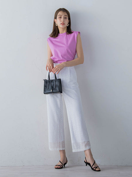 フレンチスリーブカットソー ≪手洗い可能≫