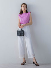 フレンチスリーブカットソー ≪手洗い可能≫