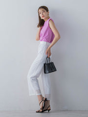 フレンチスリーブカットソー ≪手洗い可能≫