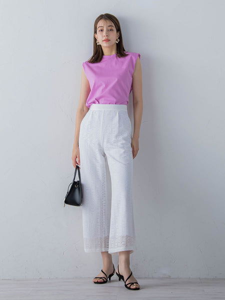 フレンチスリーブカットソー ≪手洗い可能≫