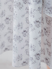 アシメティアード小花柄スカート ≪手洗い可能≫