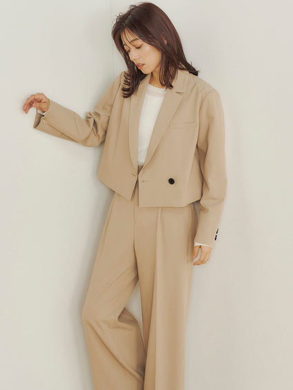 プラミカルツイルショートジャケット≪セットアップ対応≫