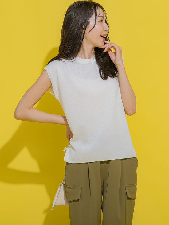 【ビッキー定番/新色登場！これからの夏に大活躍】麻タッチプルオーバー《手洗い可能》